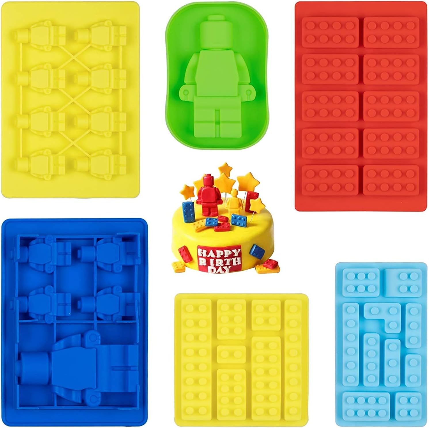 Building brick silicone molds