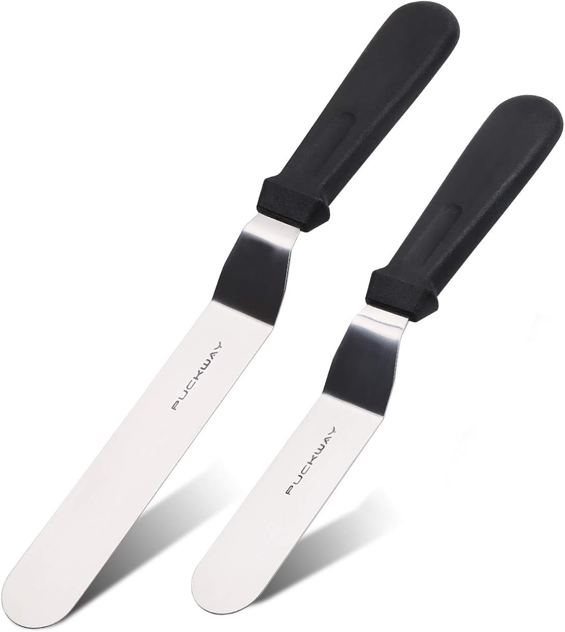 Angled icing spatula