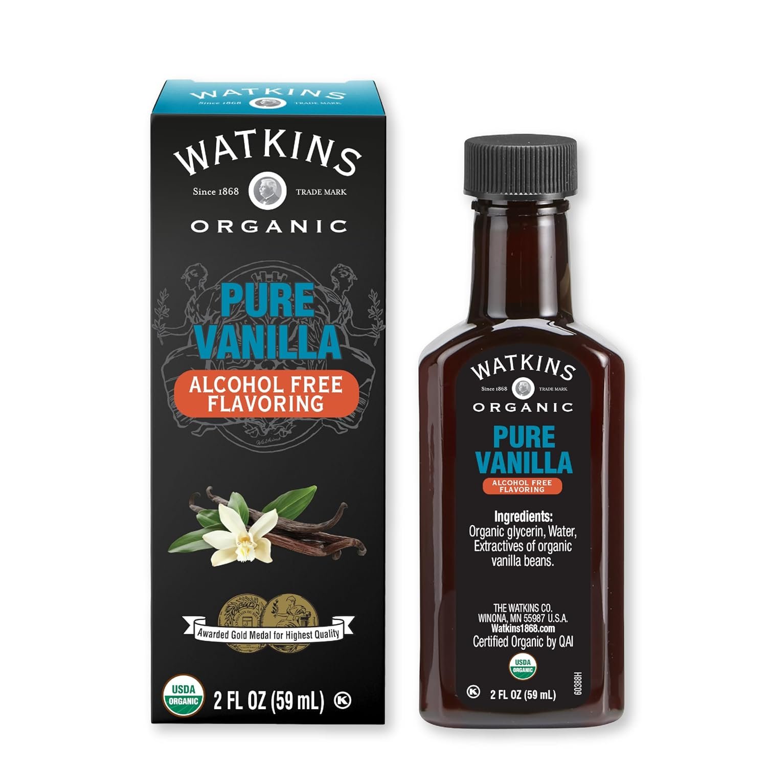 Alcohol-free vanilla flavoring