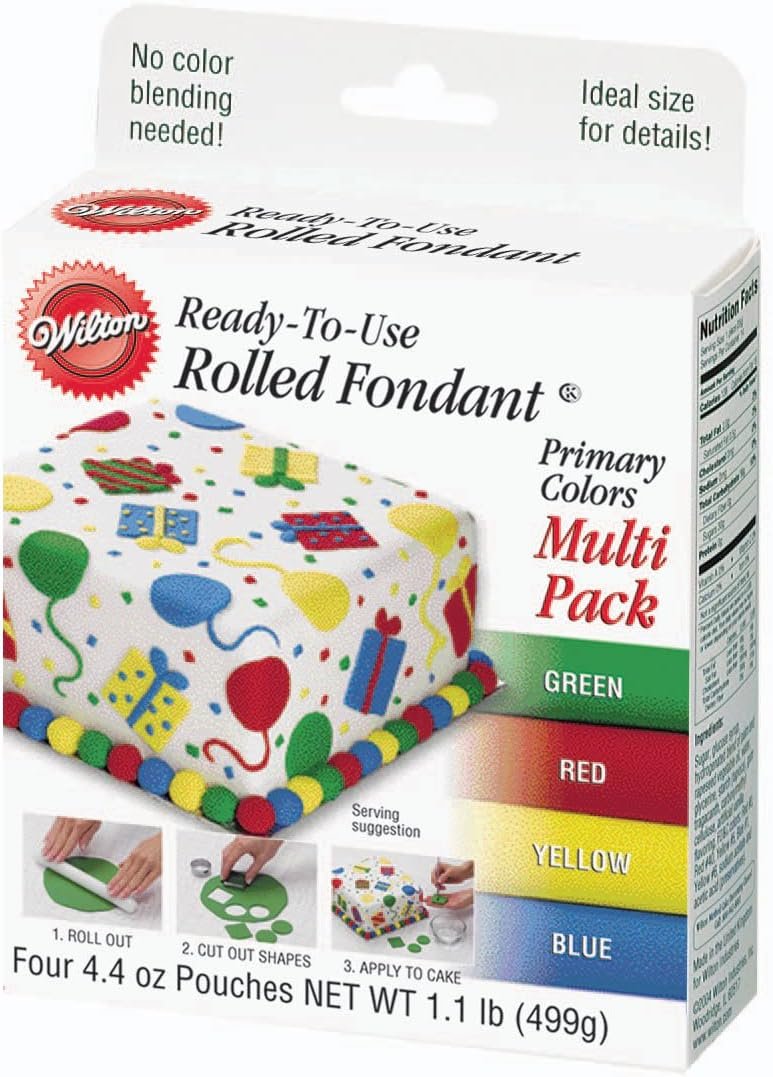 Primary colors fondant pack